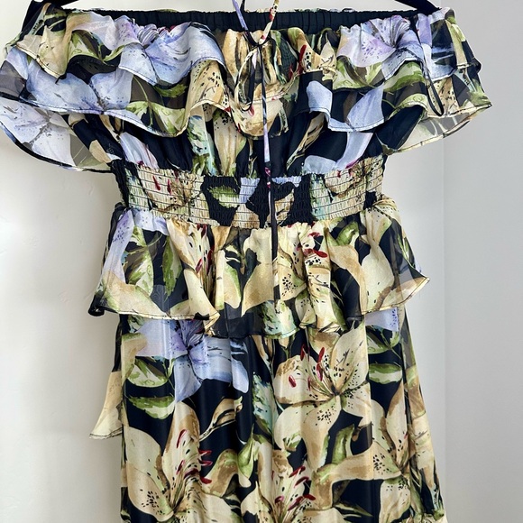 Astr Multicolor Floral Ruffle Maxi Dress - Picture 8 of 11